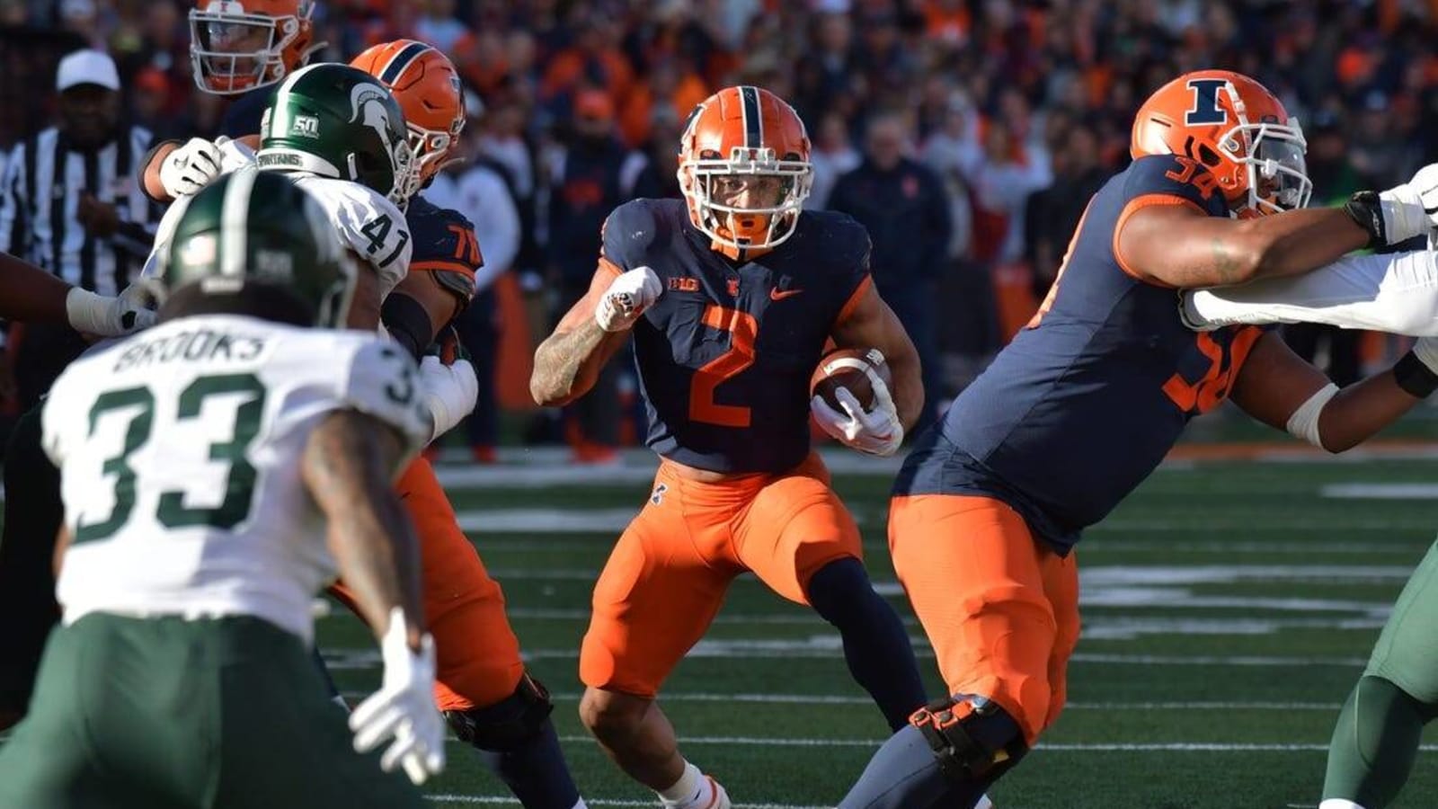 Chase Brown, No. 21 Illinois look to run over Purdue