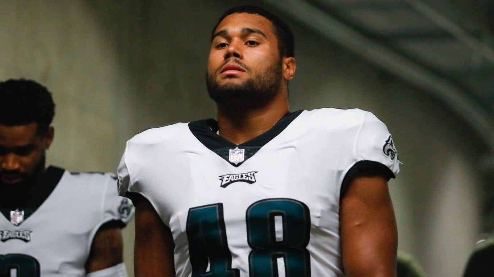 Eagles LB Patrick Johnson exits practice with leg injury