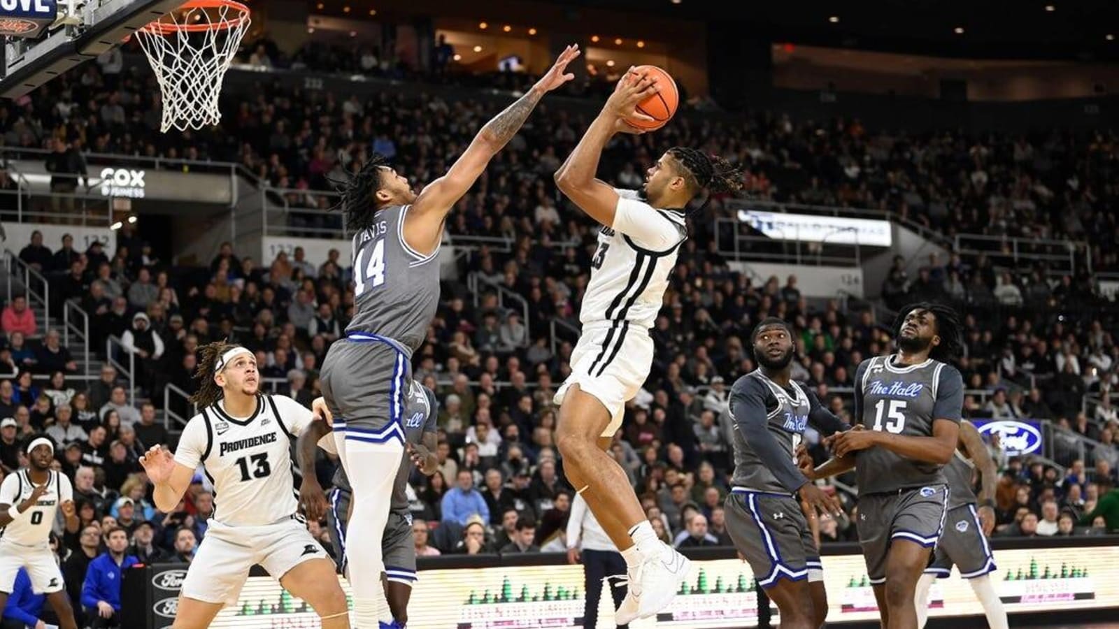 Providence F/G Bryce Hopkins (knee) exits game vs. Seton Hall