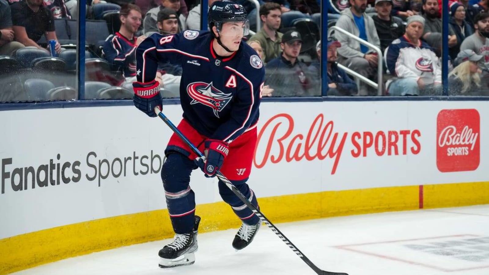 Blue Jackets D Zach Werenski (quad) out 1-2 weeks