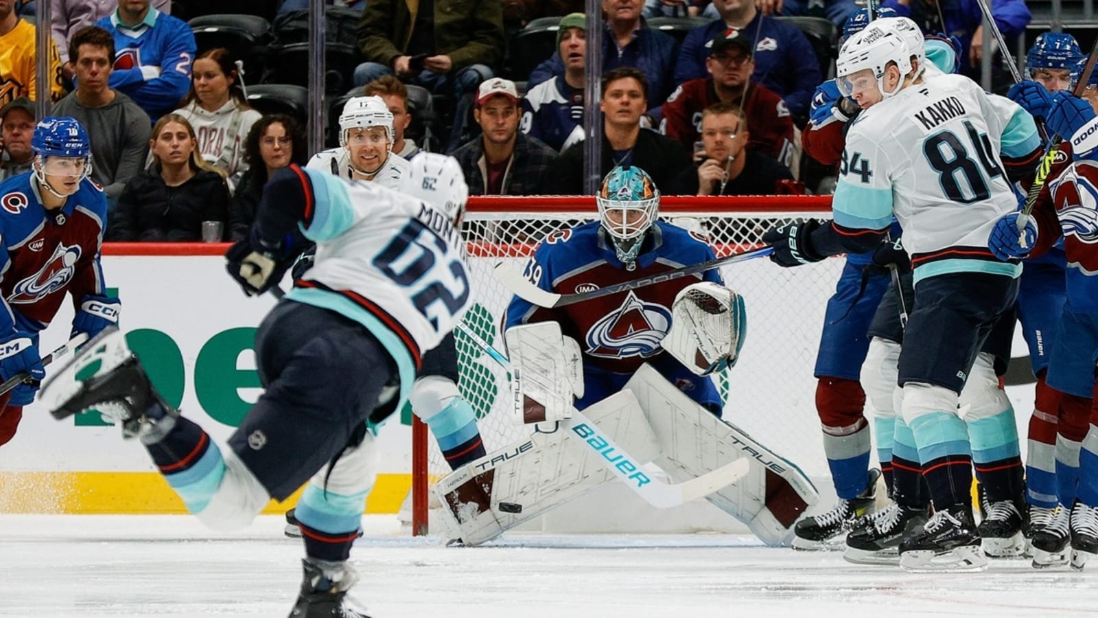 Joel Kiviranta&#39;s hat trick carries Avs over Kraken