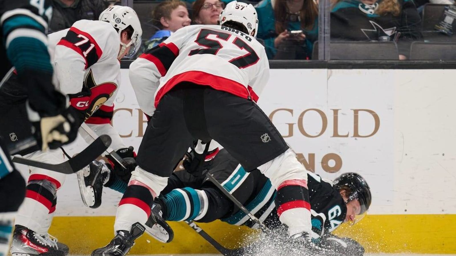 Thomas Bordeleau nets pair as Sharks edge Senators