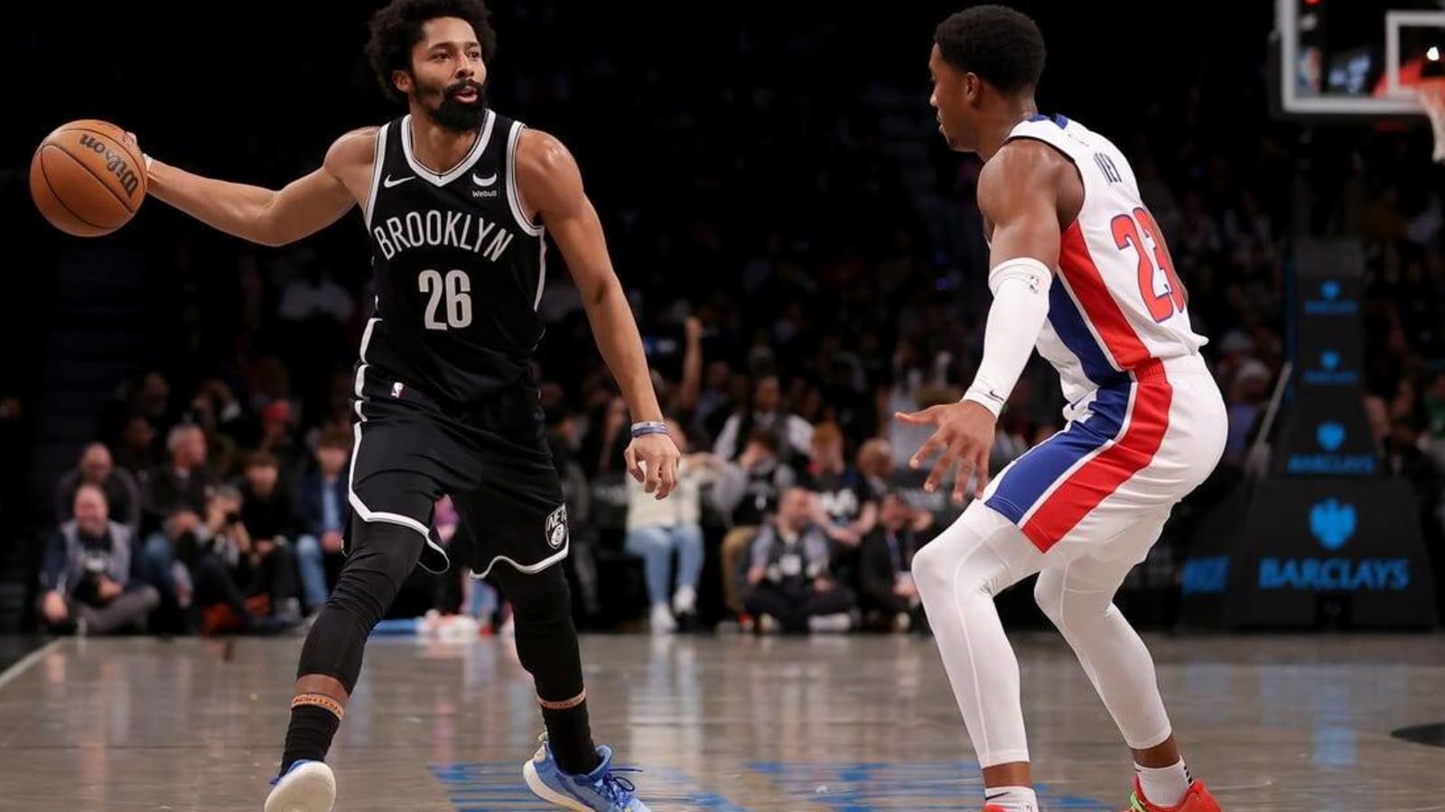 Nets hand Pistons record-tying 26th straight loss