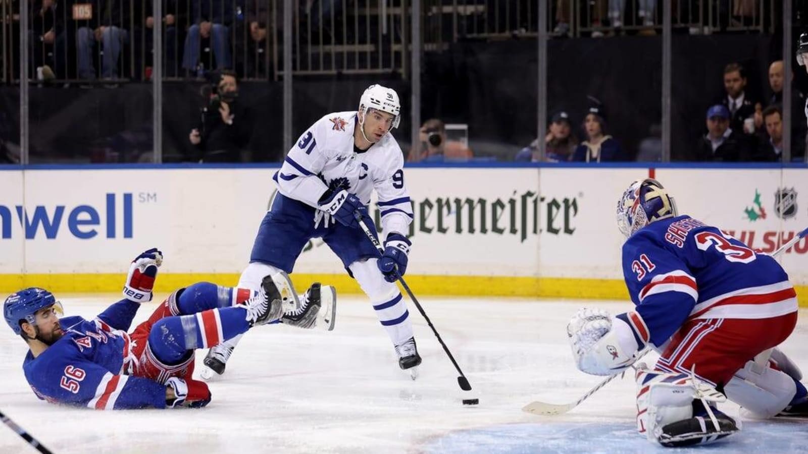 Rangers seek revenge on Auston Matthews, Maple Leafs