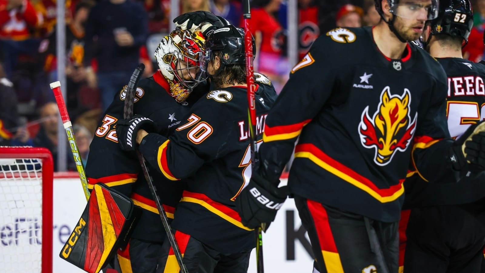 Flames attempt to continue playoff push vs. Utah