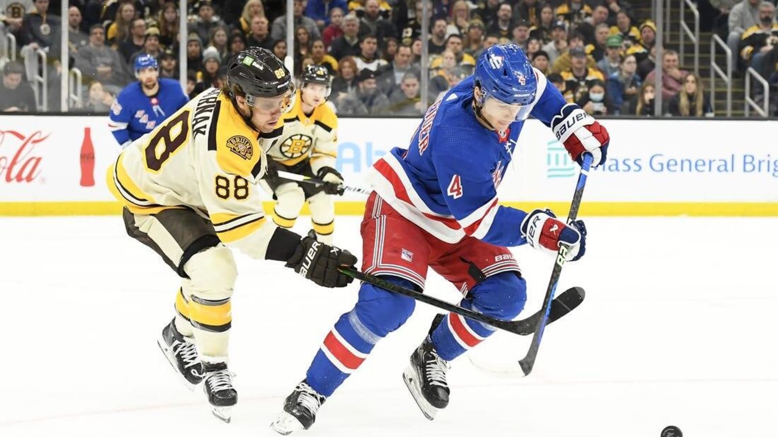 Bruins Fall to Rangers in Overtime in Battle of East's Best