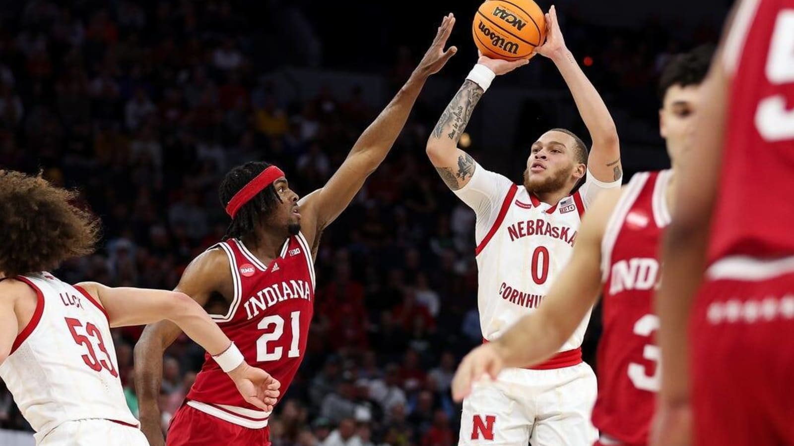 Nebraska sinks Indiana with 3-point barrage