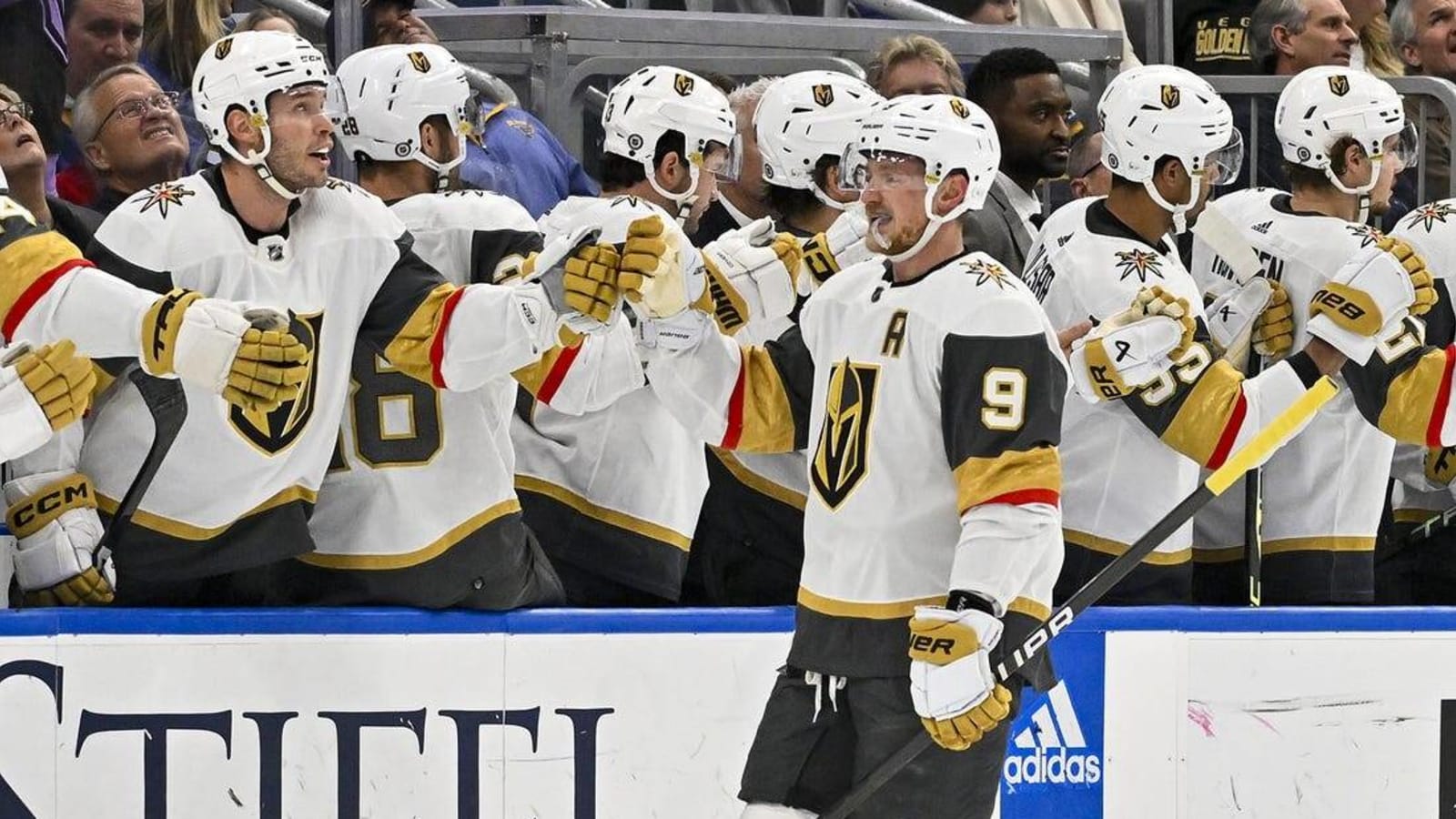 Knights blow past Blues to split home-and-home series