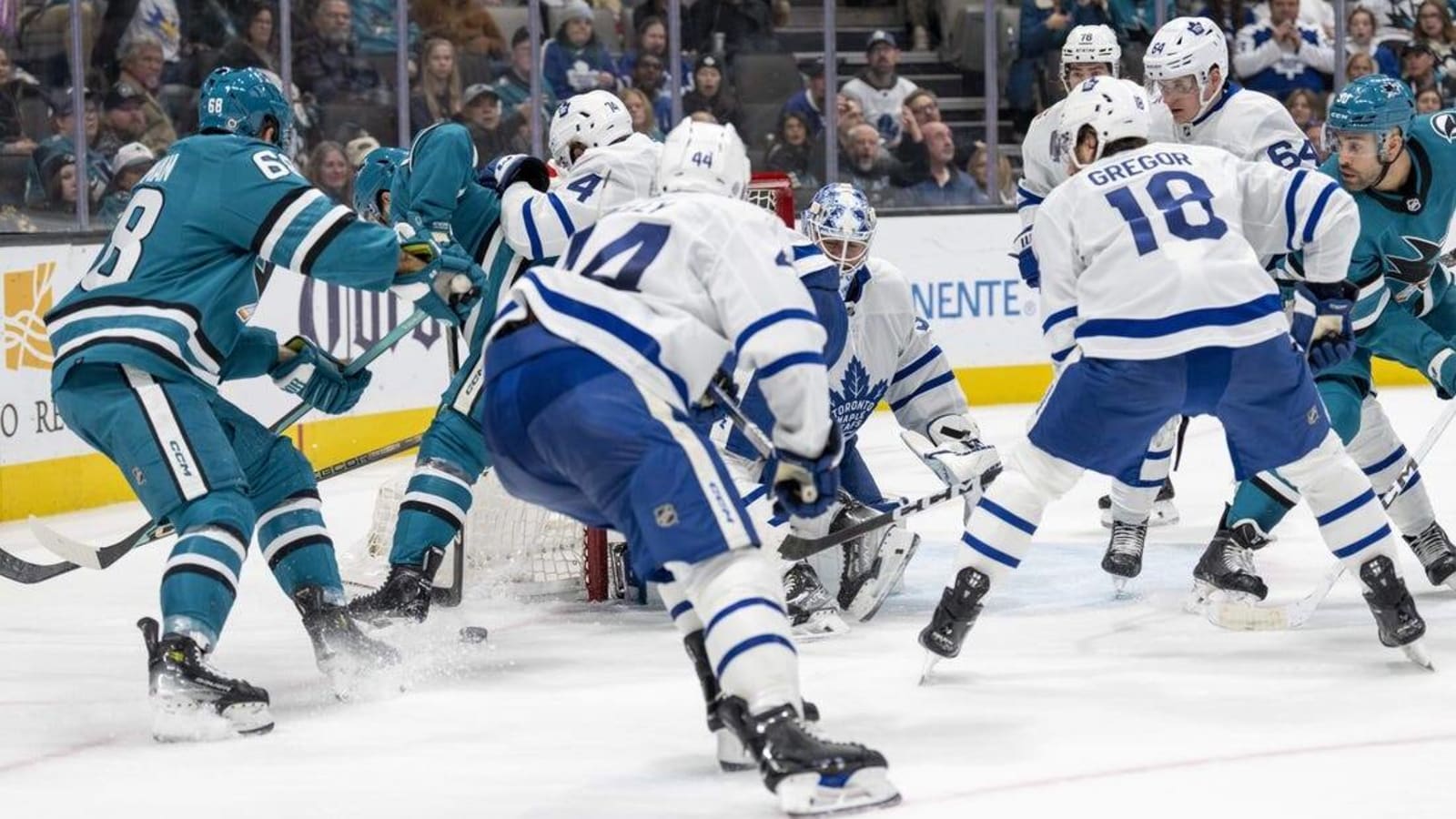 Leafs cruise, send Sharks to 11th straight loss