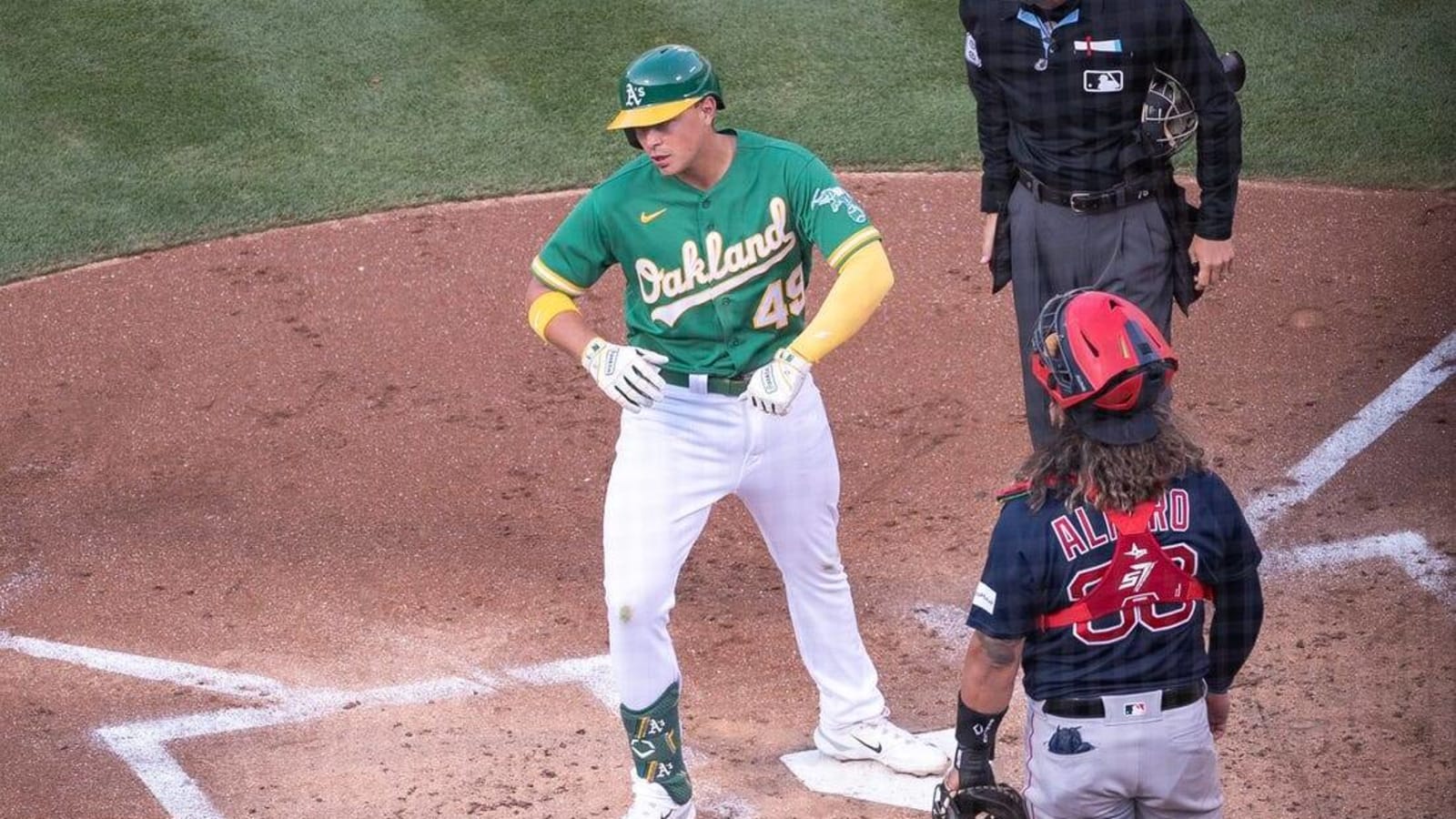 A&#39;s place 1B Ryan Noda (fractured jaw) on 10-day IL