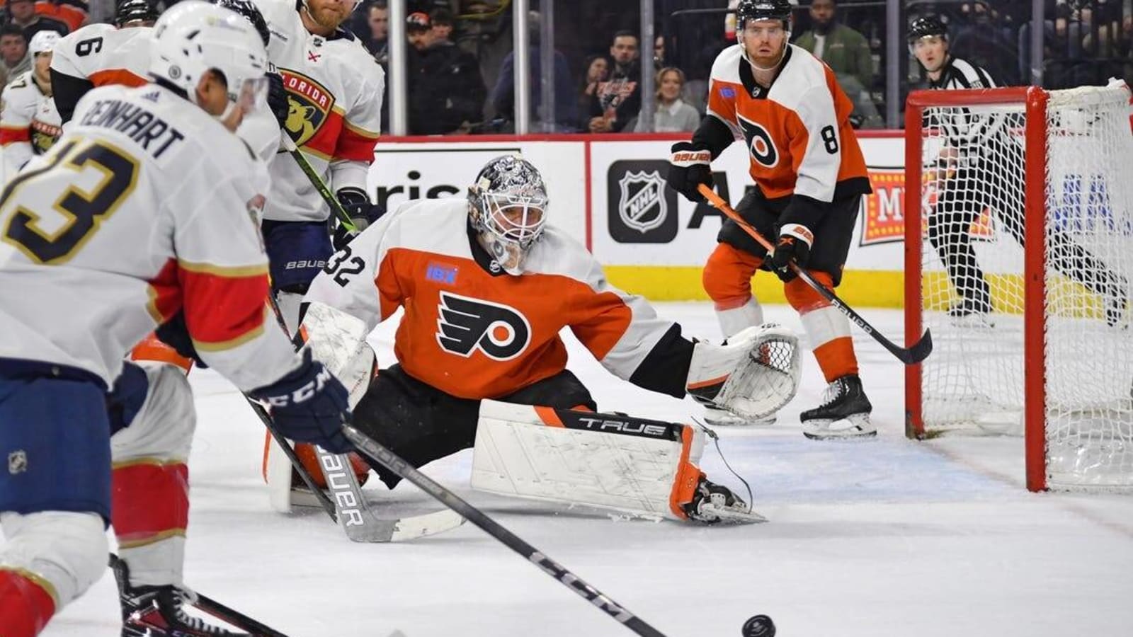 Panthers roll past Flyers as Sam Reinhart hits 50 goals