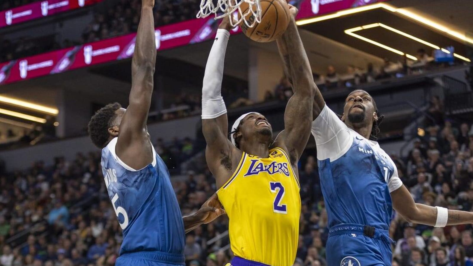 Wolves hold off Lakers as LeBron James (ankle) sits out