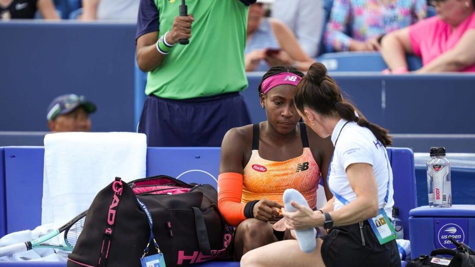 Coco Gauff: Ankle injury is &#39;really minor sprain&#39;