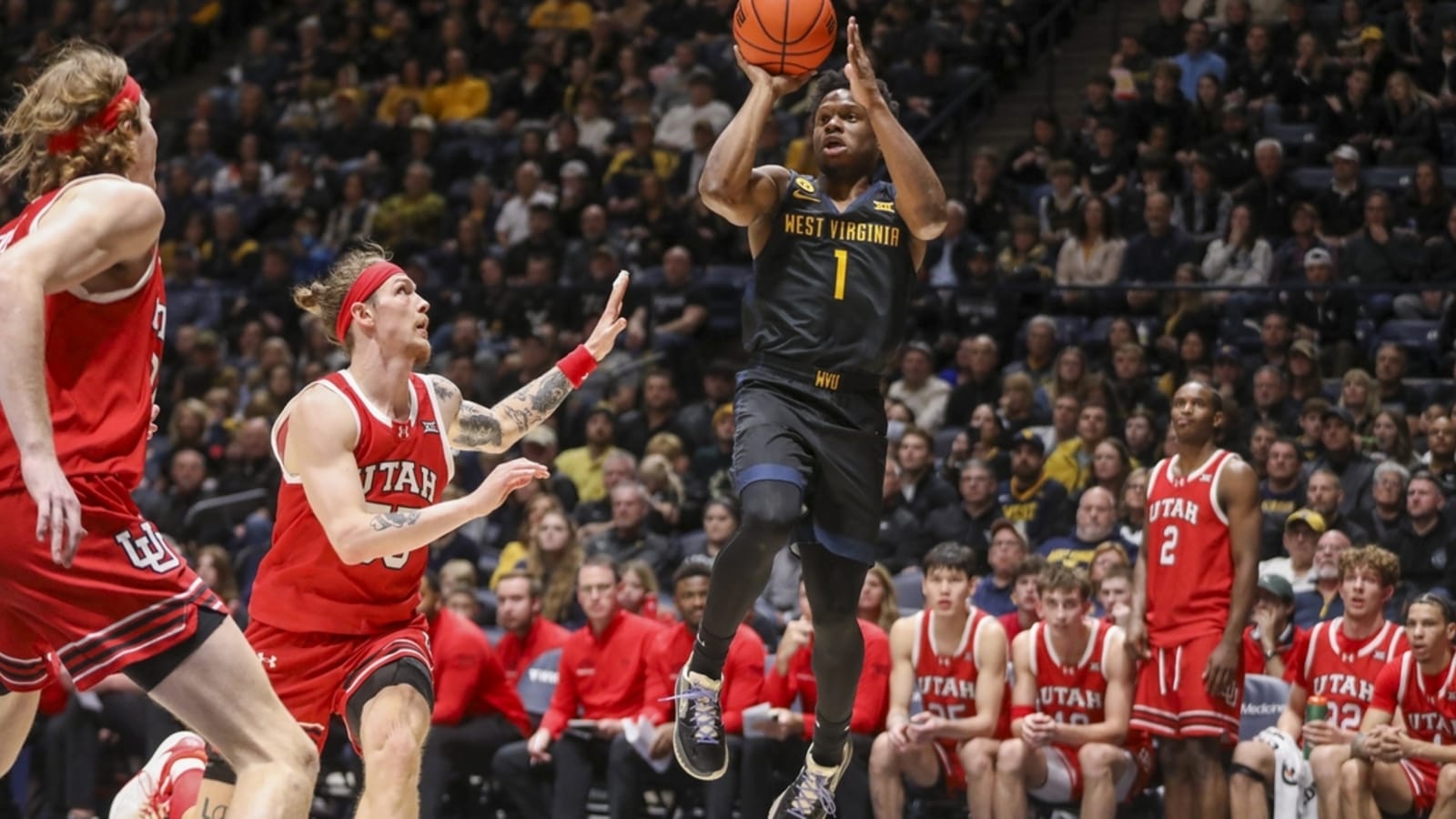 West Virginia controls play, knocks off Utah