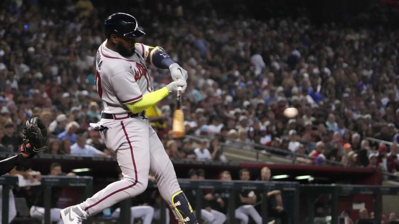 Braves&#39; Marcell Ozuna removed from game for not hustling