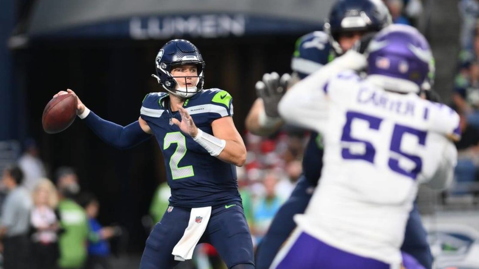 Drew Lock rallies Seahawks past Vikings