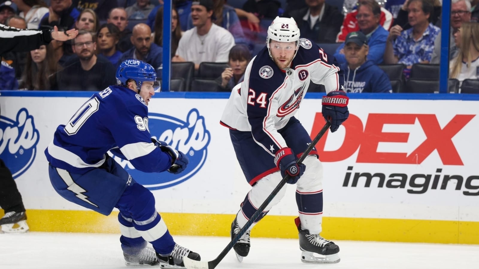 Blue Jackets F Mathieu Olivier inks 6-year extension