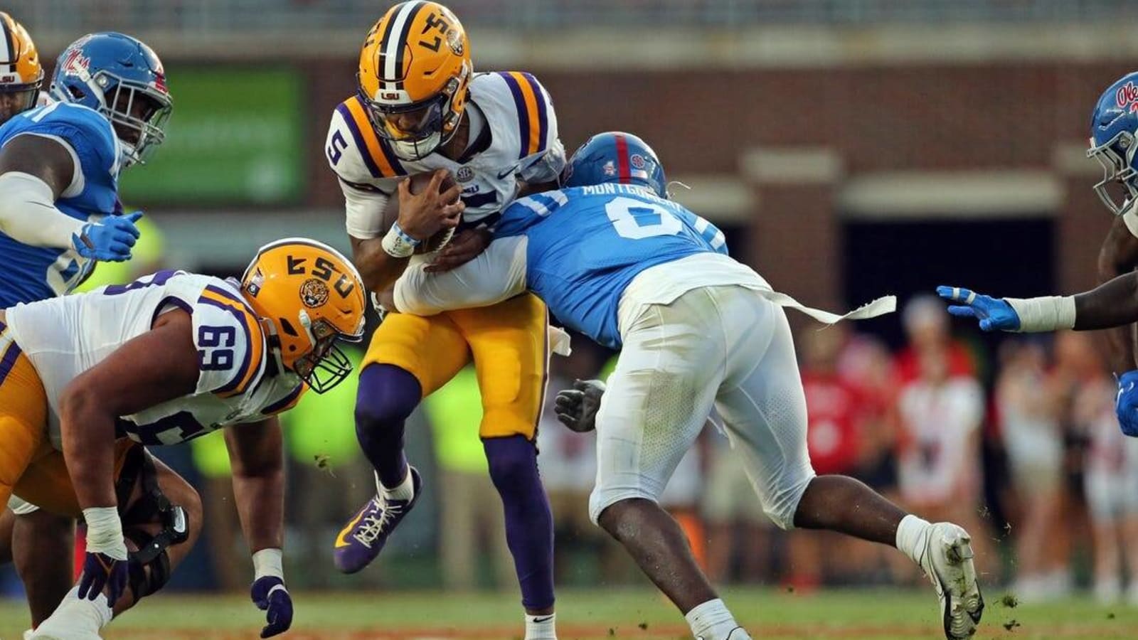 No. 20 Ole Miss wins 55-49 shootout over No. 13 LSU