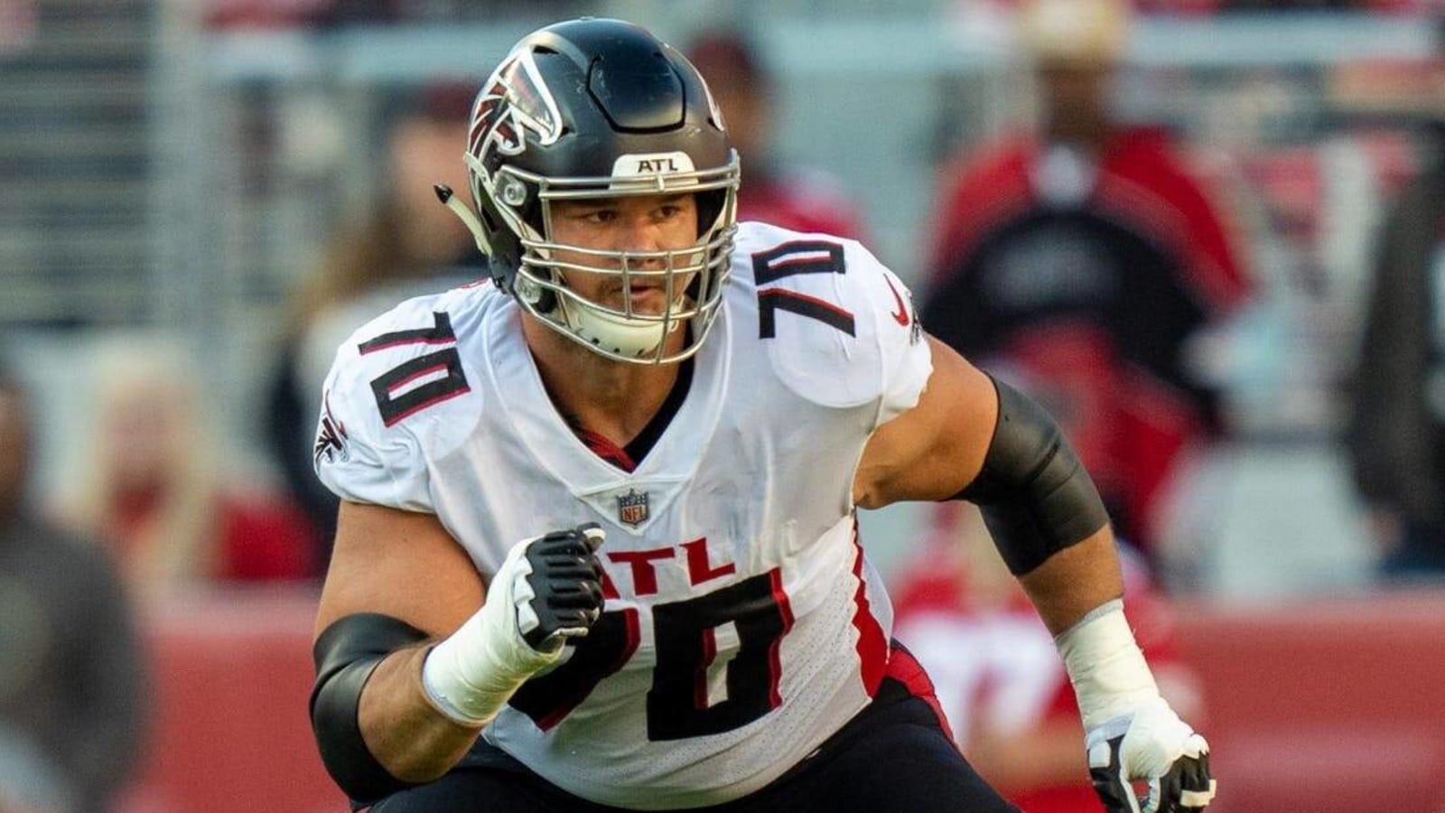 Falcons&#39; Jake Matthews leaves for birth of child, to play vs. Panthers