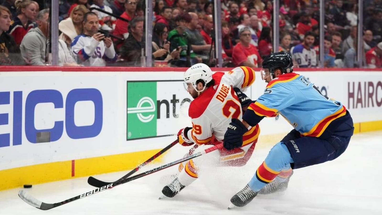 Jonathan Huberdeau helps Flames past Panthers in shootout