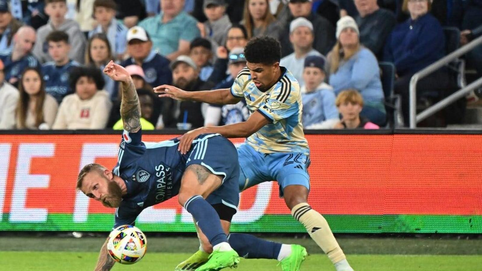 Union notch last-second goal to draw with Sporting KC