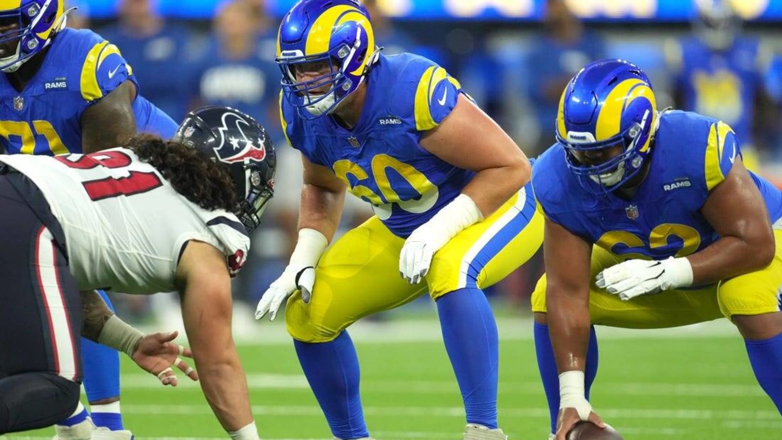 Rams G Logan Bruss (knee) to miss 2022 season