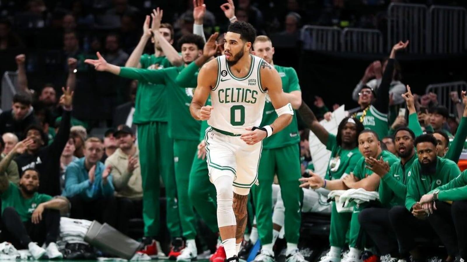 Jaylen Brown, Jayson Tatum lead Celtics to rout of Rockets