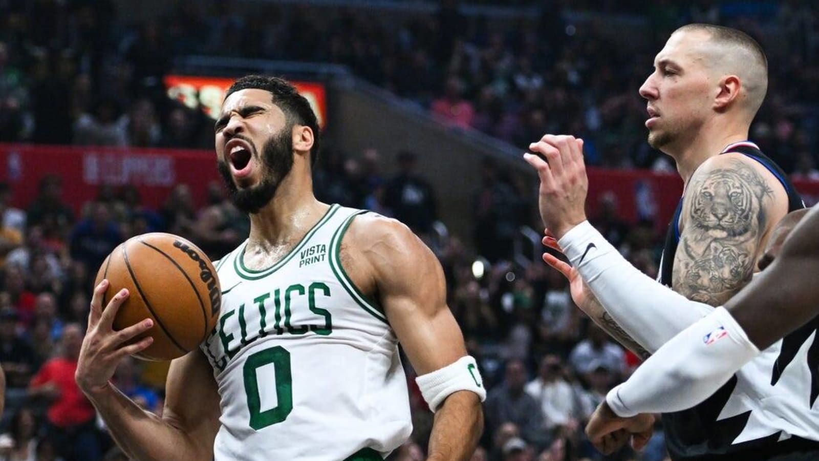 Celtics on target from long range, down Clippers