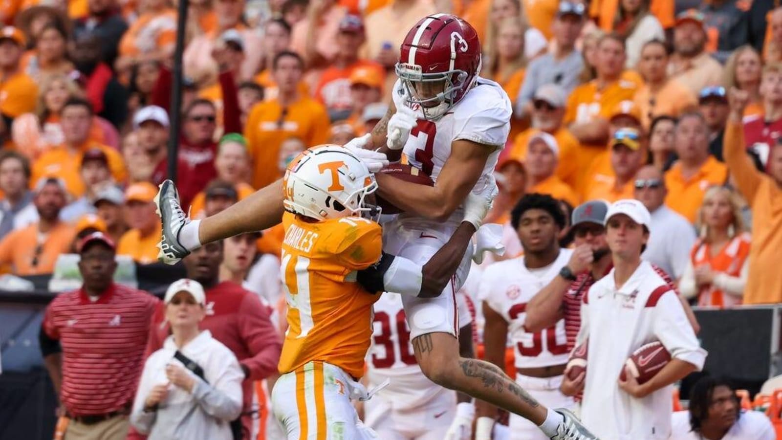 Alabama studying video of WR Jermaine Burton allegedly striking woman