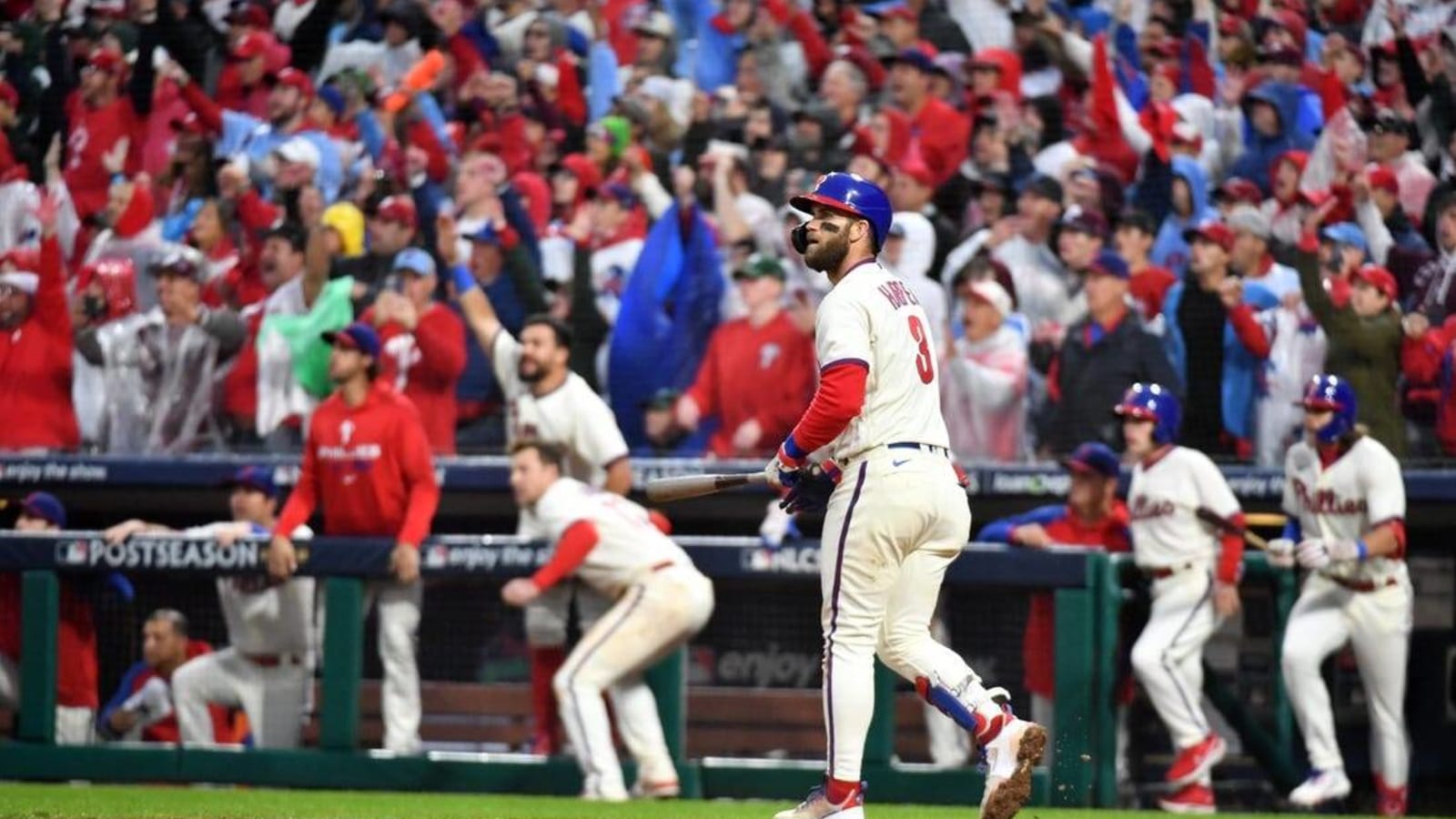 Bryce Harper&#39;s late home run beats Padres, sends Phillies to World Series