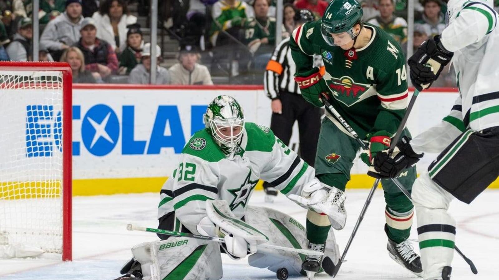 Stars silence Wild to end three-game skid