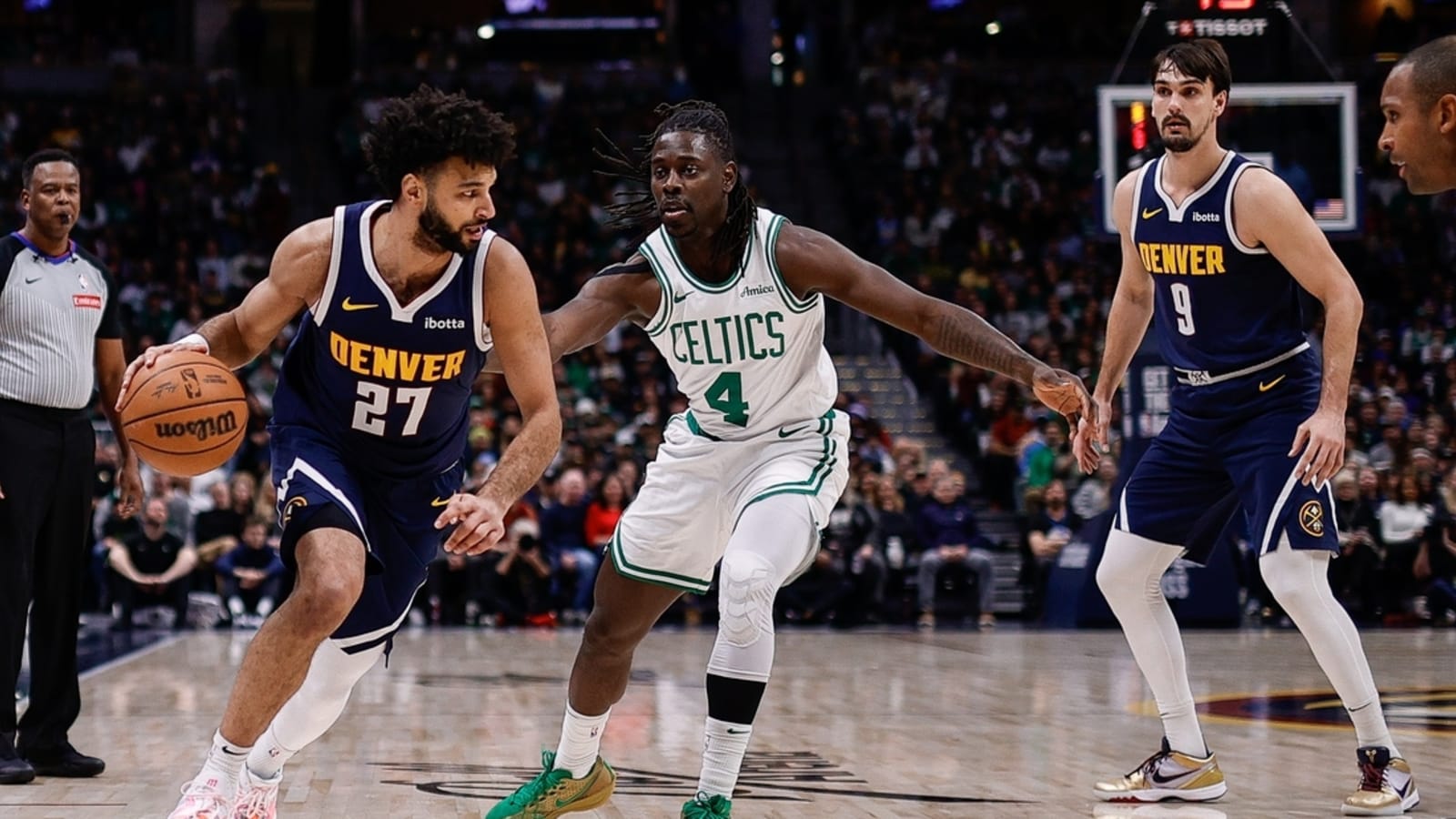 Celtics make move in fourth, tackle Nuggets