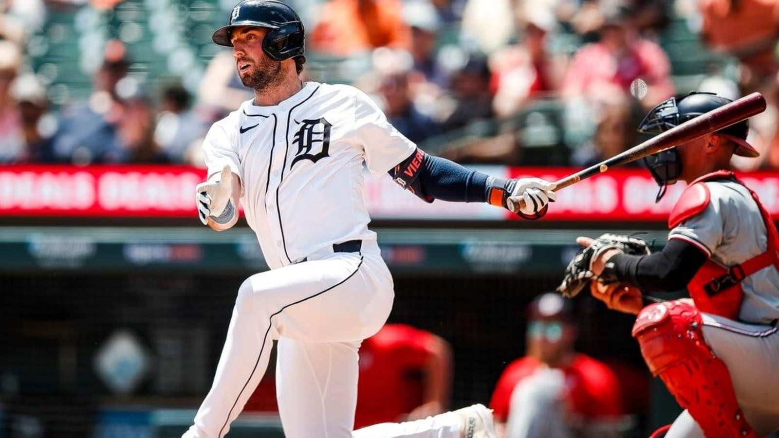 Tigers use five-run inning to end Nationals&#39; win streak