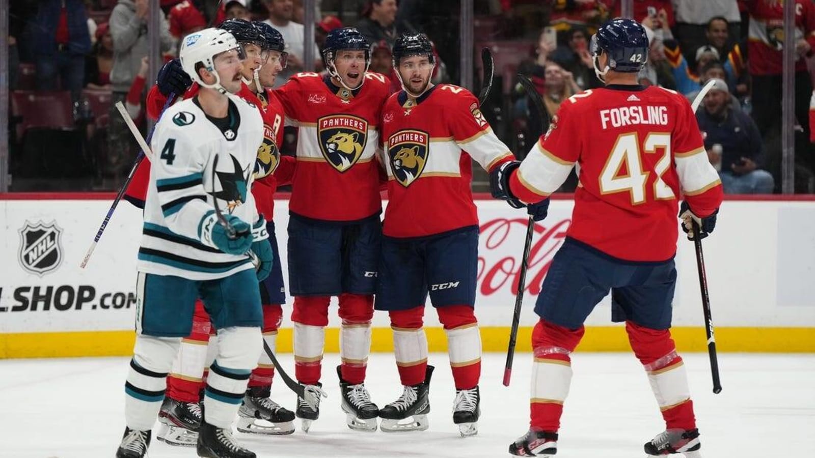 Anthony Stolarz, backstops Panthers to win over Sharks