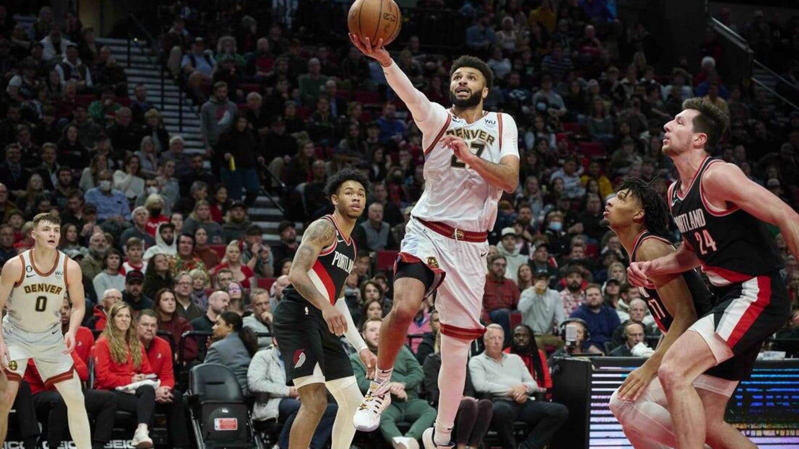 NBA roundup: Nuggets stun Blazers with last-second trey