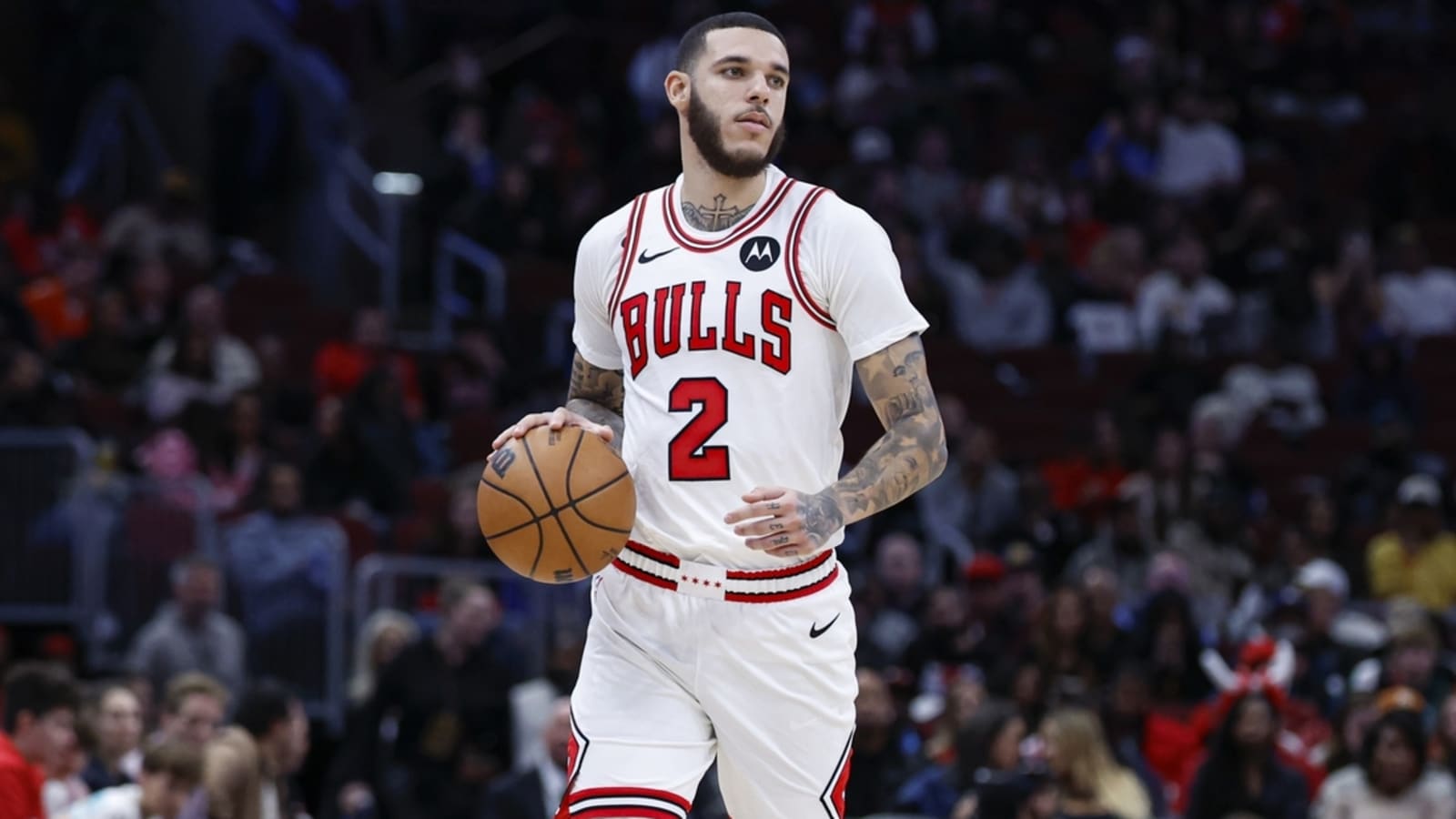 Bulls G Lonzo Ball back at practice after emotional return
