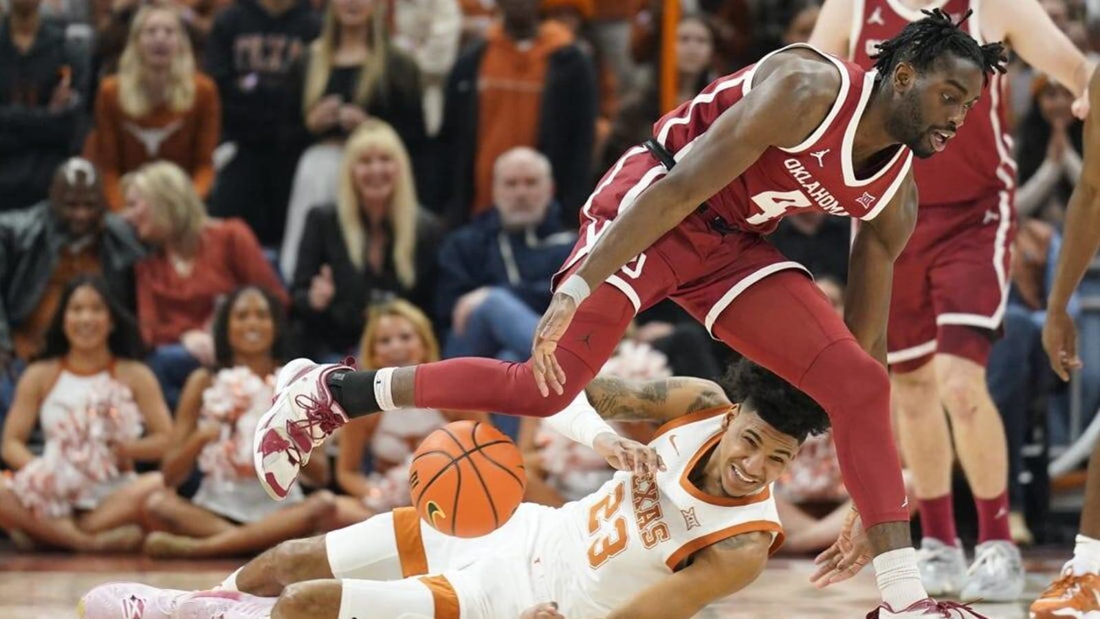 Sir&#39;Jabari Rice leads No. 6 Texas to OT win over Oklahoma