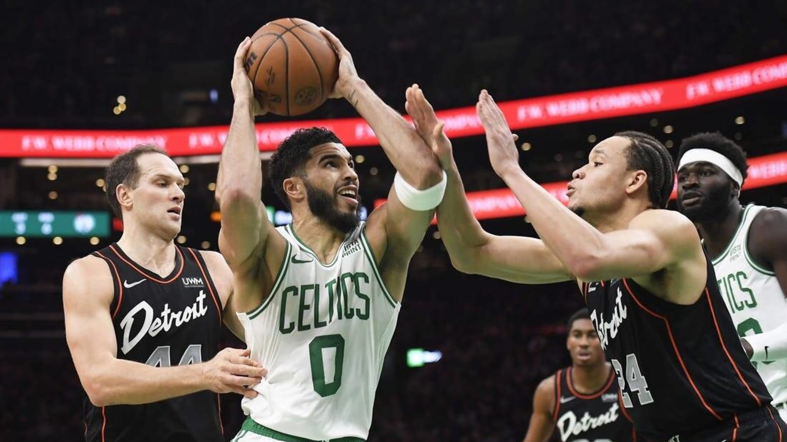 Celtics open six-game trip with visit to Pistons