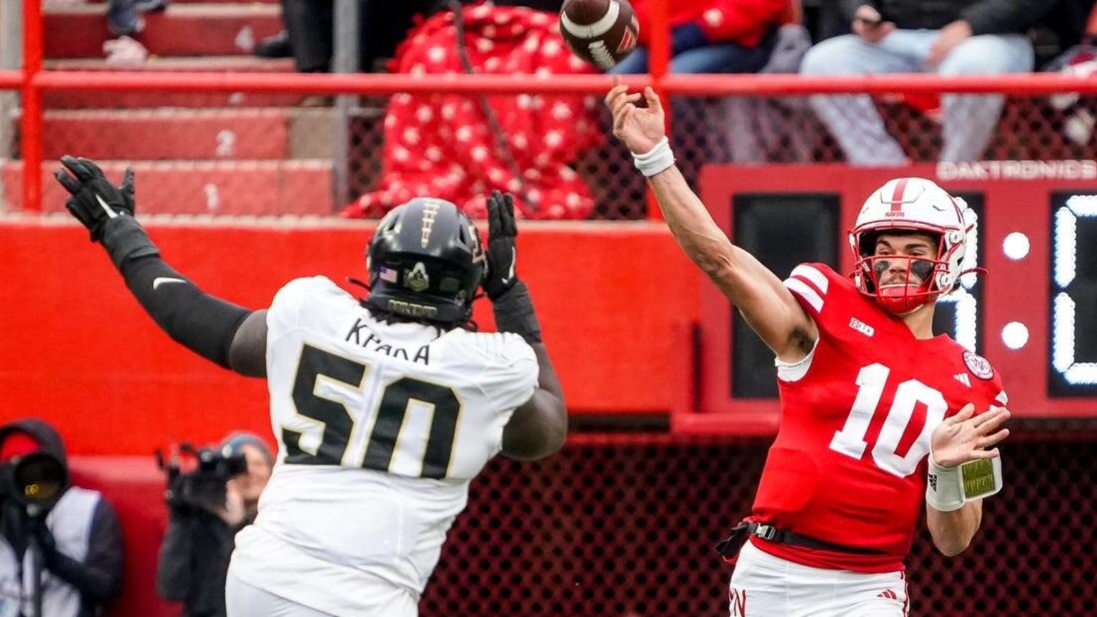 Nebraska survives 4 fumbles to beat Purdue, 31-14