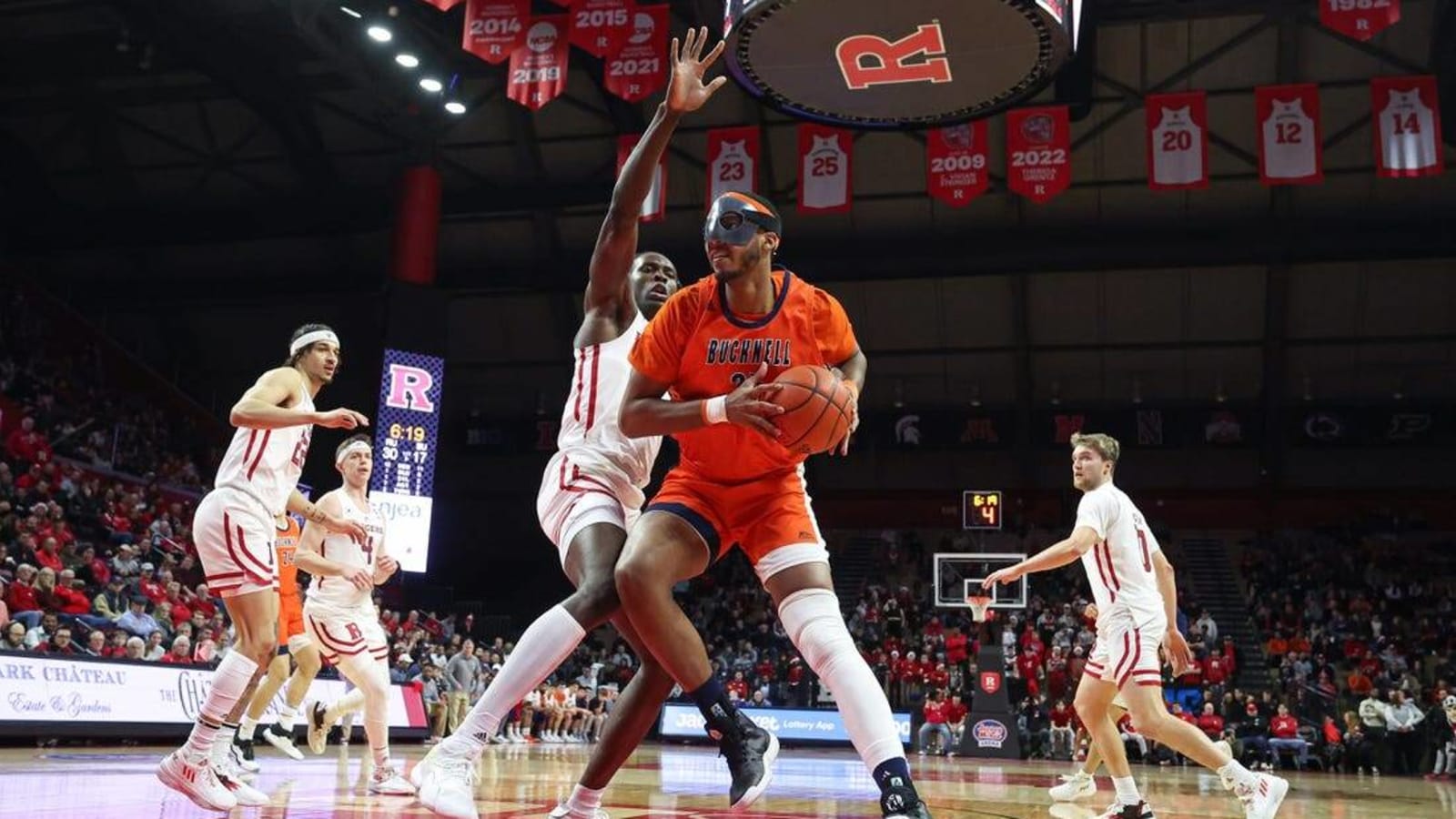 Clifford Omoruyi dominates as Rutgers routs Bucknell