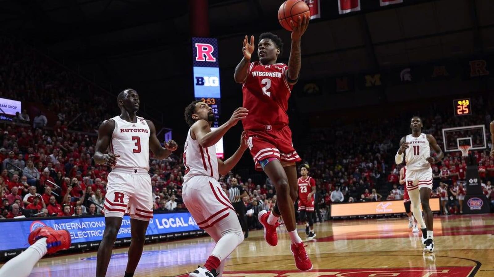Rutgers stays hot while extending misery for No. 11 Wisconsin