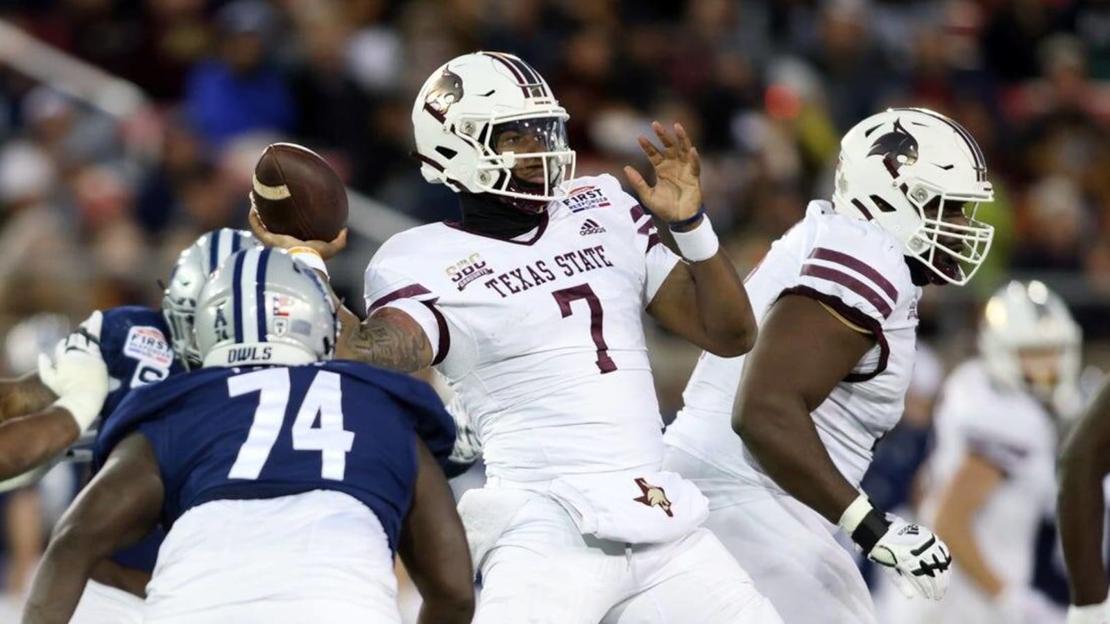 Texas State thrashes Rice in first-ever bowl appearance