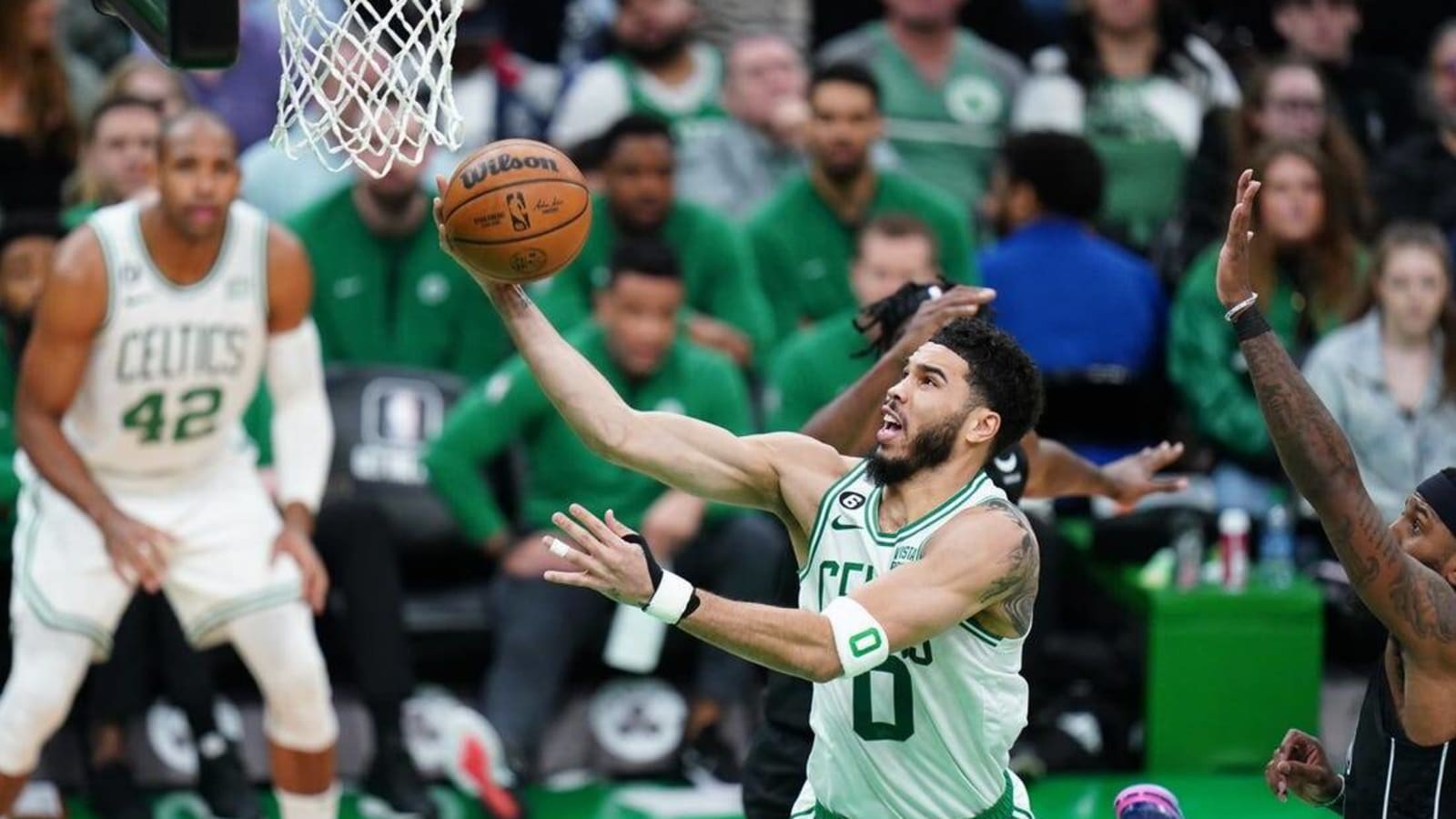 Following stunning first quarter, Celtics crush Nets