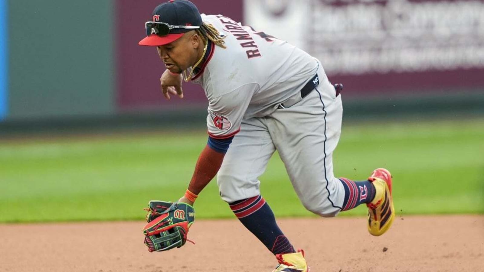Guardians 3B Jose Ramirez exits with sprained wrist