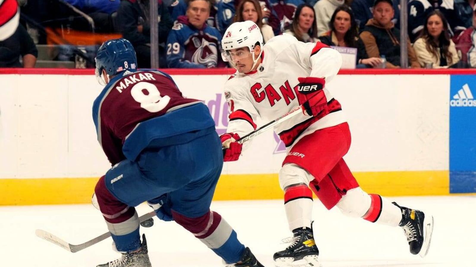 Mikko Rantanen&#39;s 4-point night carries Avs past Hurricanes