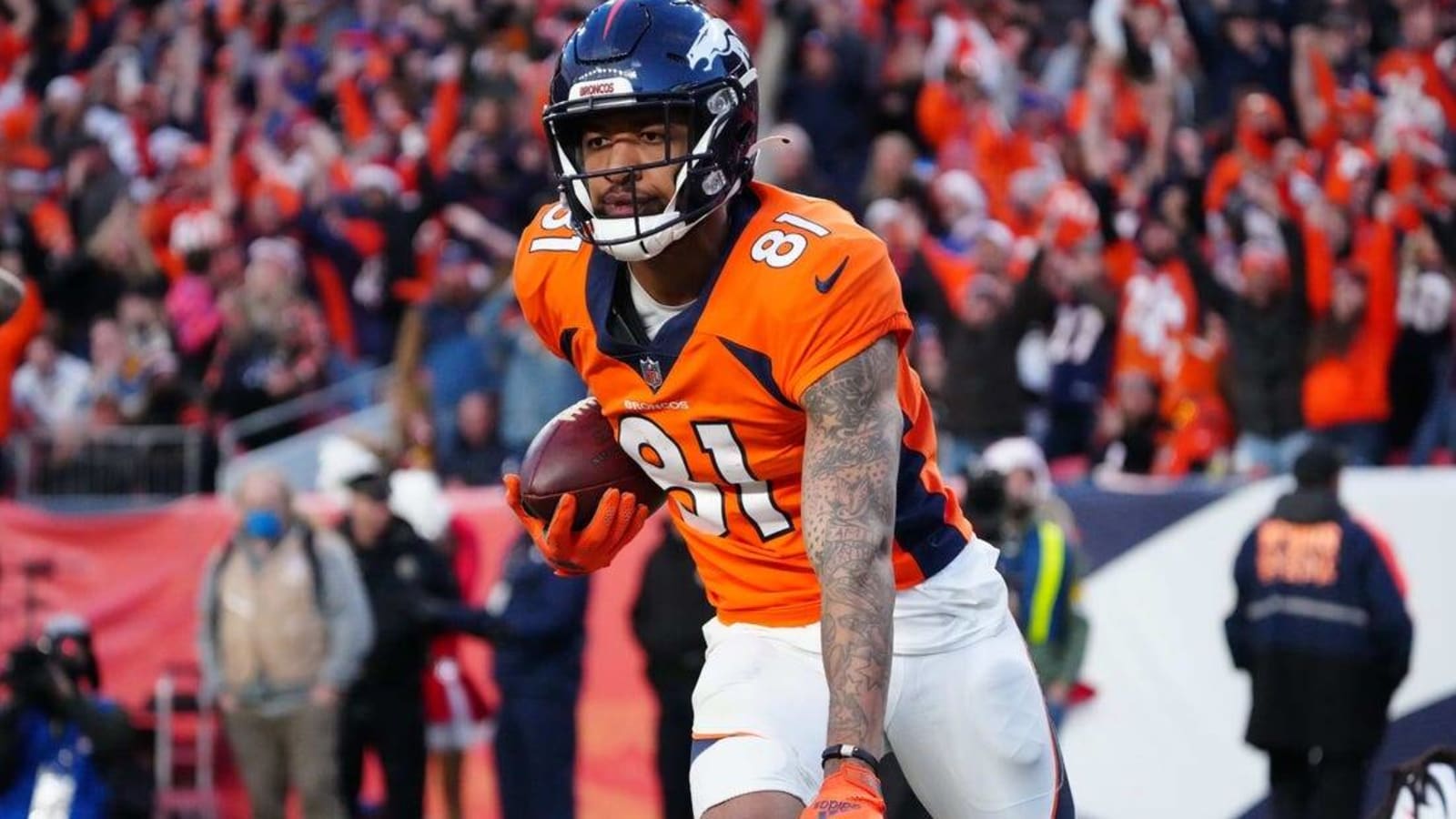 Report: Broncos bring back WR Tim Patrick on adjusted contract