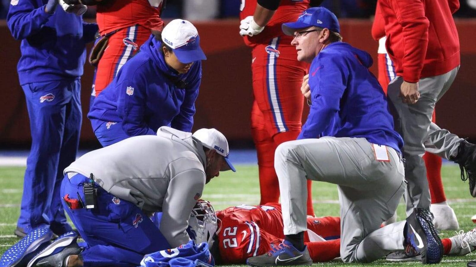 Reports: Bills RB Damien Harris released from hospital