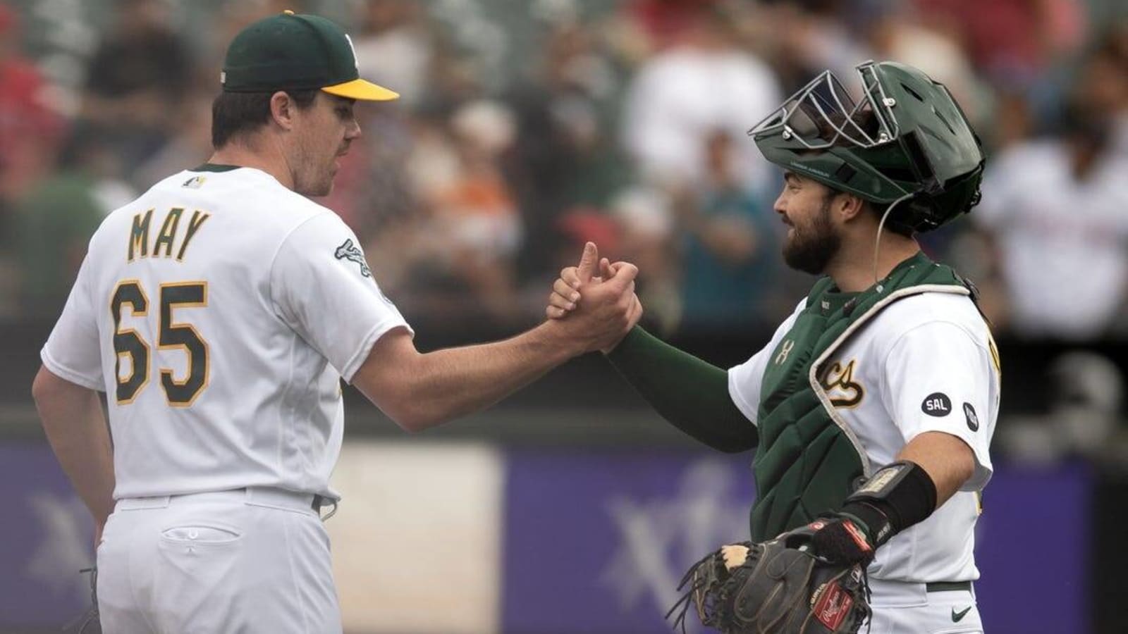 MLB: Oakland Athletics at Los Angeles Angels, Fieldlevel