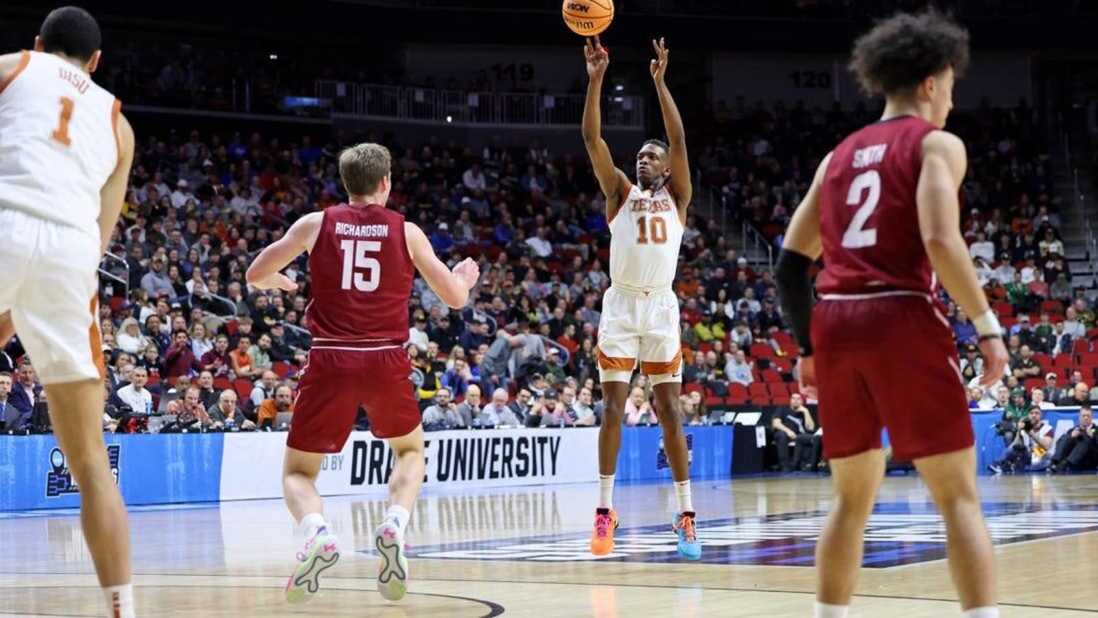 Sir&#39;Jabari Rice leads No. 2 seed Texas over Colgate