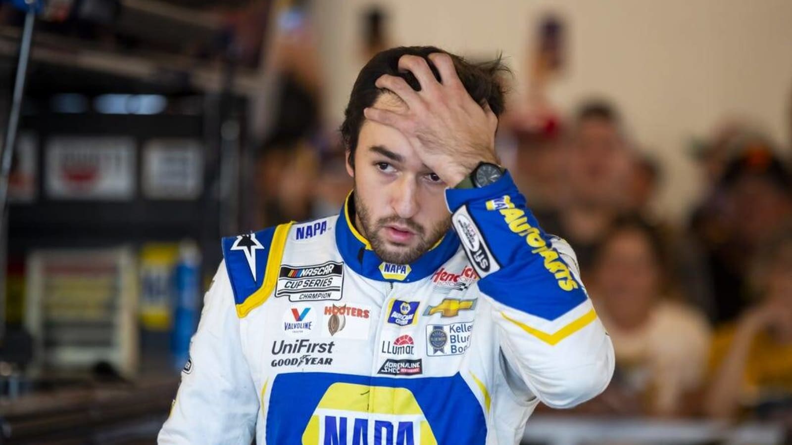 NASCAR suspends Chase Elliott 1 race for wrecking Denny Hamlin